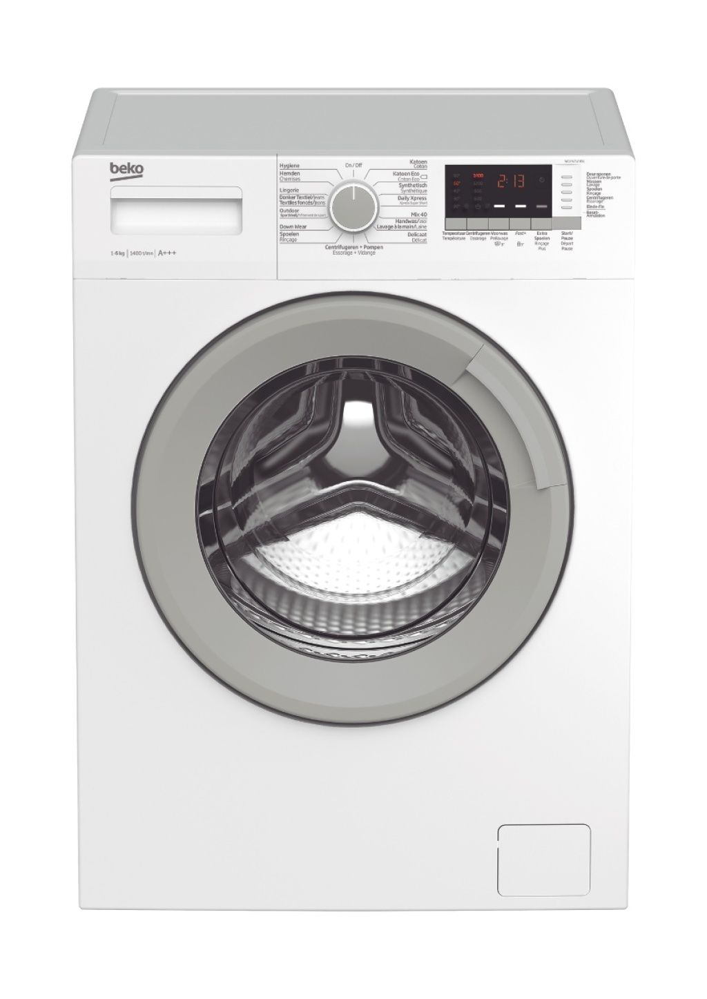 Gebruikte wasmachine 1400 toeren 6 kilo display